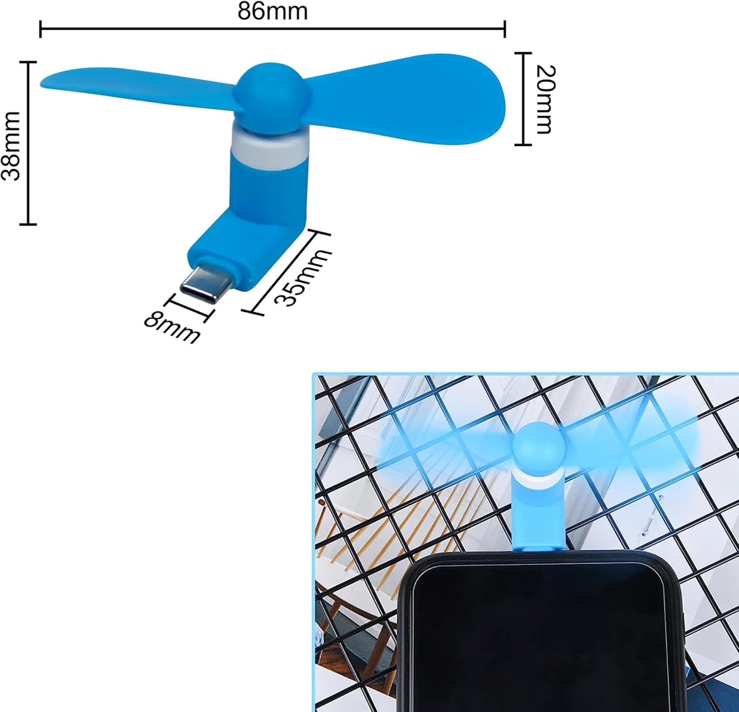 4/2/1 قطعة مروحة صغيرة محمولة  - مراجعة Gadgets For Electronics وسعره