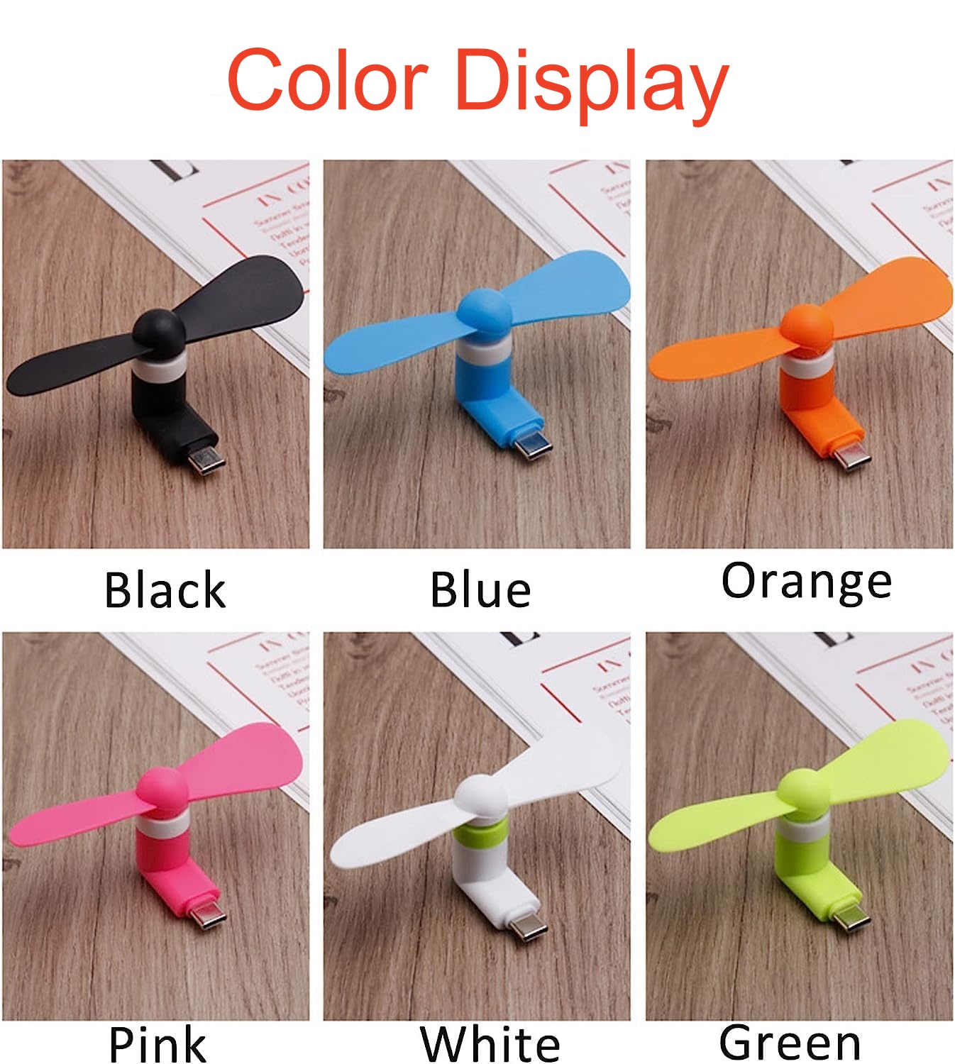 4/2/1 قطعة مروحة صغيرة محمولة  - مراجعة Gadgets For Electronics وسعره