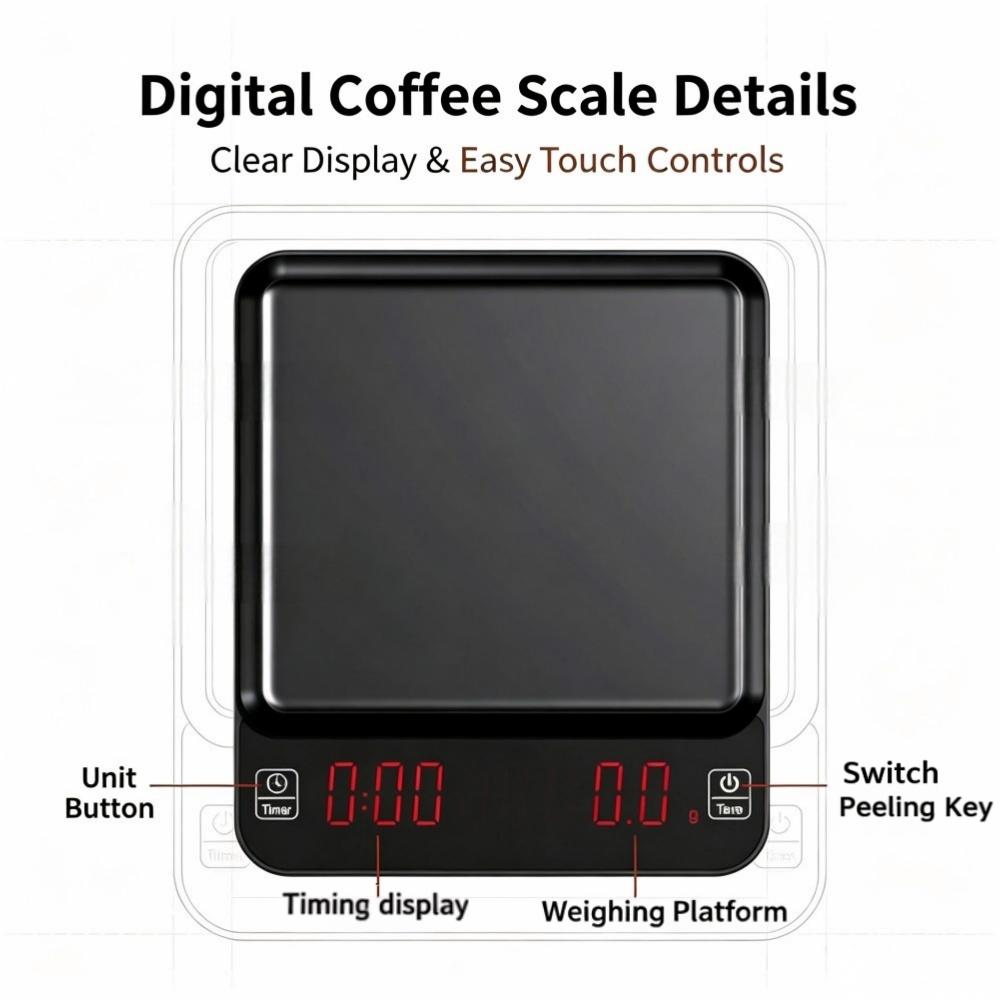 ميزان قهوة رقمي عالي الدقة 3 ك - مراجعة Electronics & Gadgets Starting With C وسعره