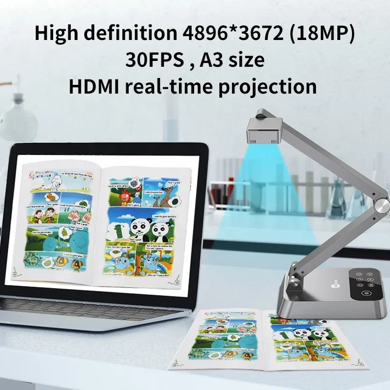 جهاز عرض تعليمي محمول جديد مع  - مراجعة Document Camera Visualizer وسعره